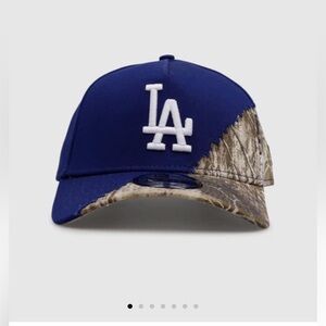 New Era Cap in Blue and Brown Camo Tear Away Los Dodgers
